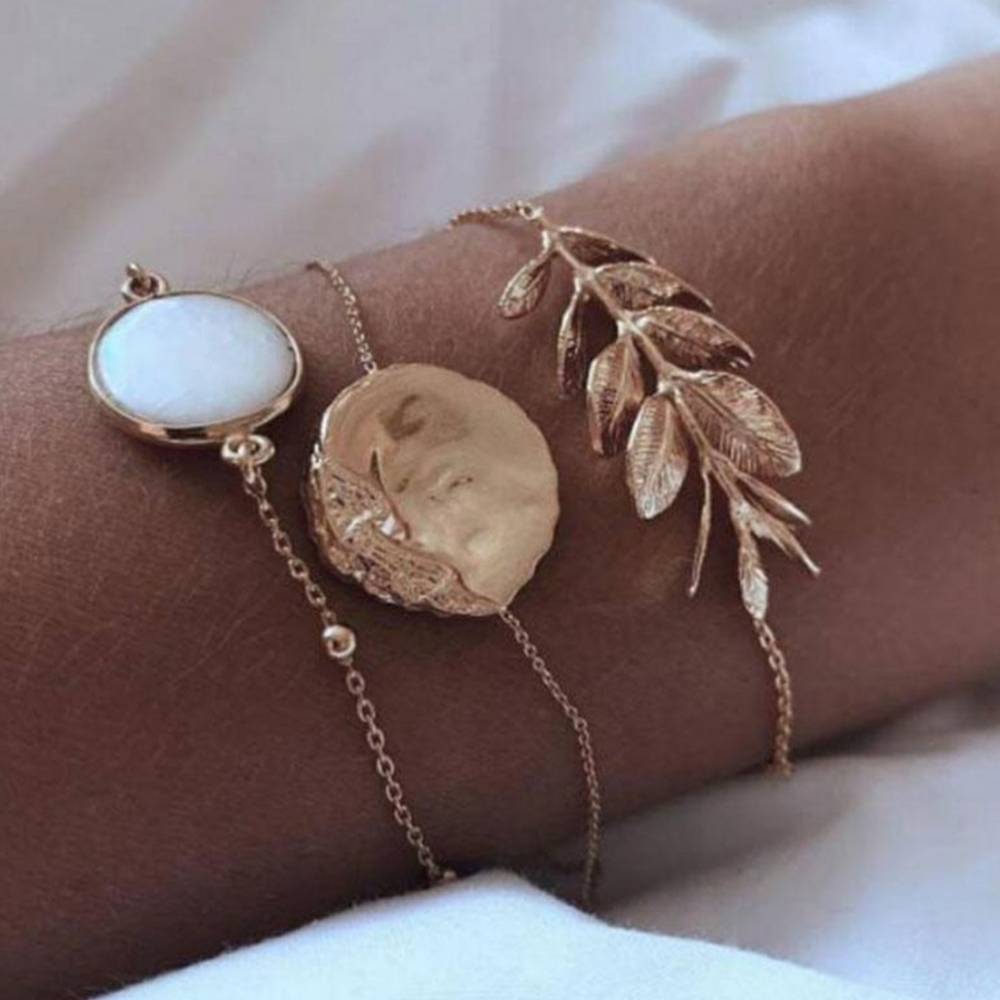 Three-piece Alloy Bracelet